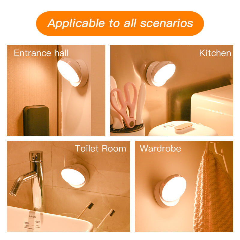 rotating human body sensor light