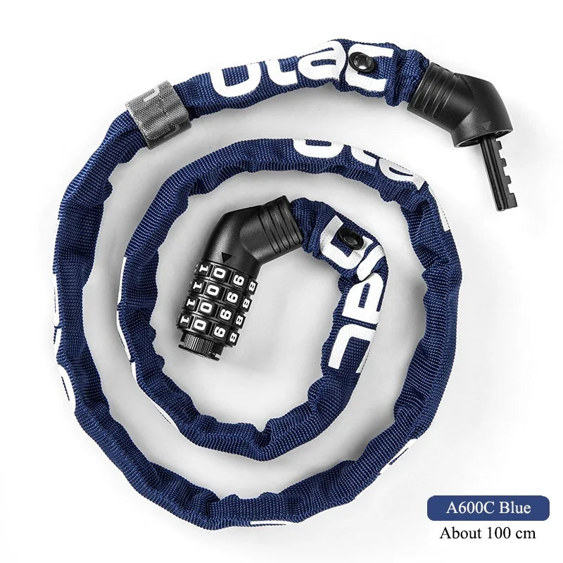 ULAC Cycling Bike Password Lock MTB Road Bike Chain Anti-theft Lock Ultra-light Portable Lock Bicycle Safety Stable Accessories