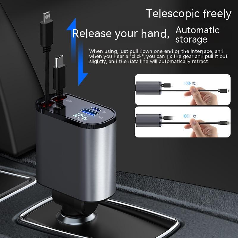 Metal Car Charger – 100W Super Fast USB-C Adapter