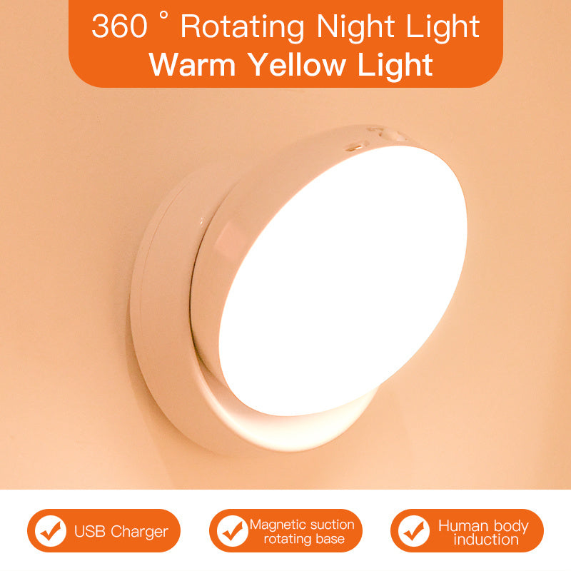 rotating human body sensor light