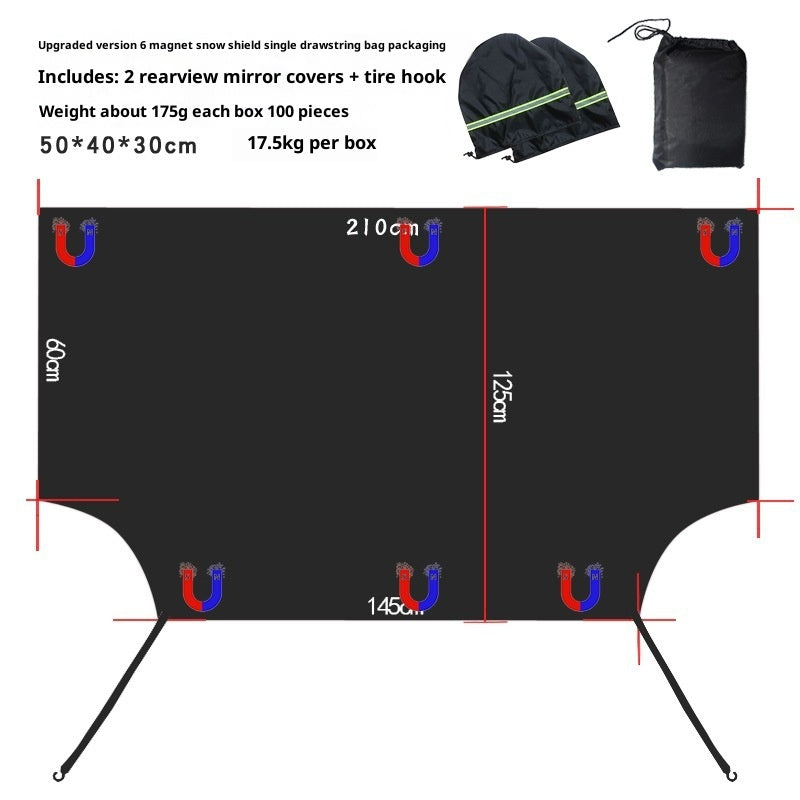 Magnetic Windshield Snow Shield
