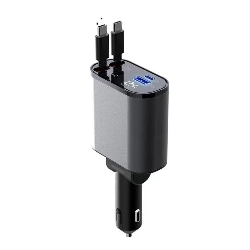 Metal Car Charger – 100W Super Fast USB-C Adapter