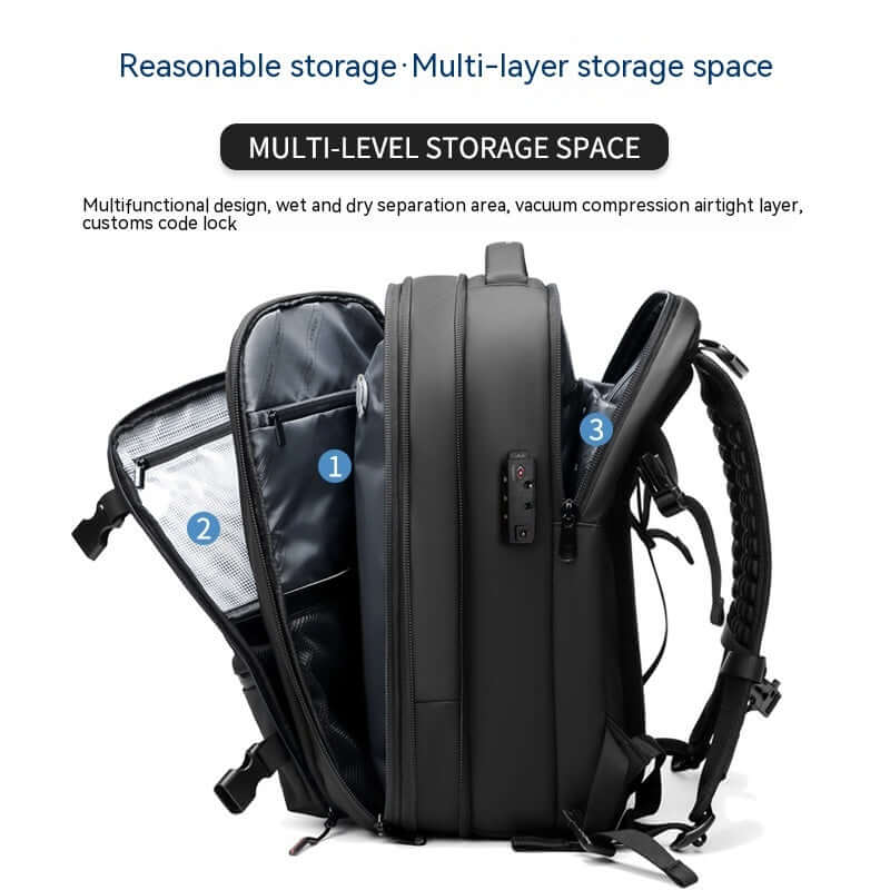 Business Travel Laptop Backpack – Multifunction & Expandable