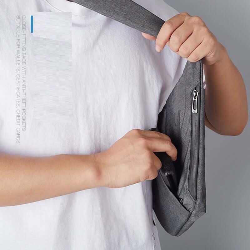 Multi-Functional Canvas Chest Bag | Anti-Theft Crossbody Travel Pack