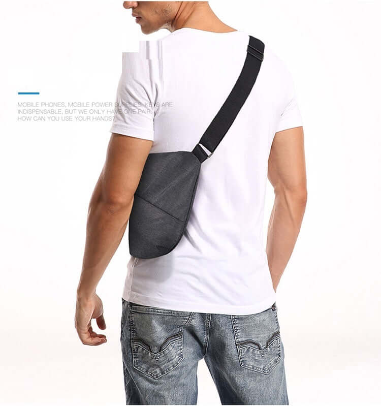 Multi-Functional Canvas Chest Bag | Anti-Theft Crossbody Travel Pack