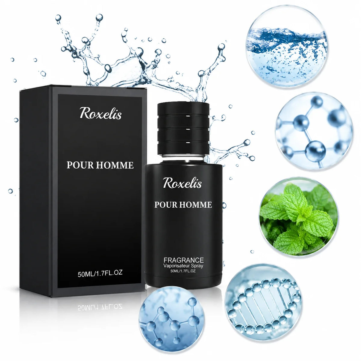 Roxelis Men Perfume Long Lasting Fresh Fragrance Natural Scent Romantic Atmosphere Cologne Spray Personal Care Wholesale OEM ODM