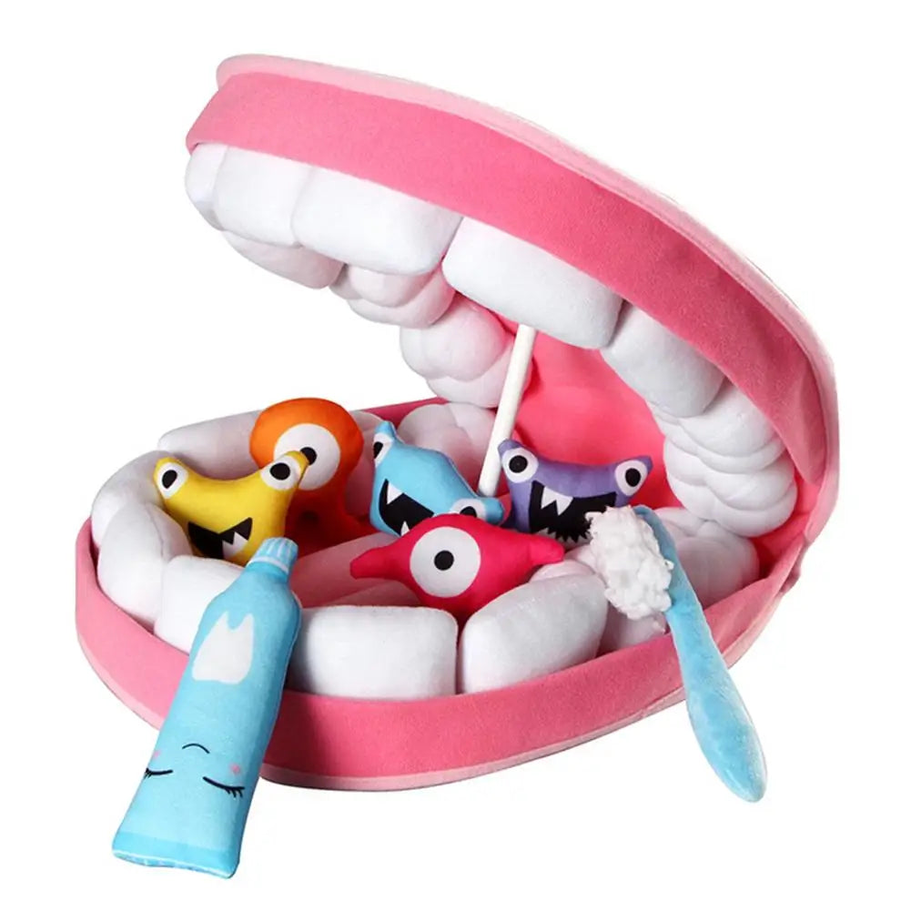 Dentist Toys for Preschool Educational Children Role Play Toys Teeth  Brushing Toys Cute Early Education Cartoon Tooth Brushin