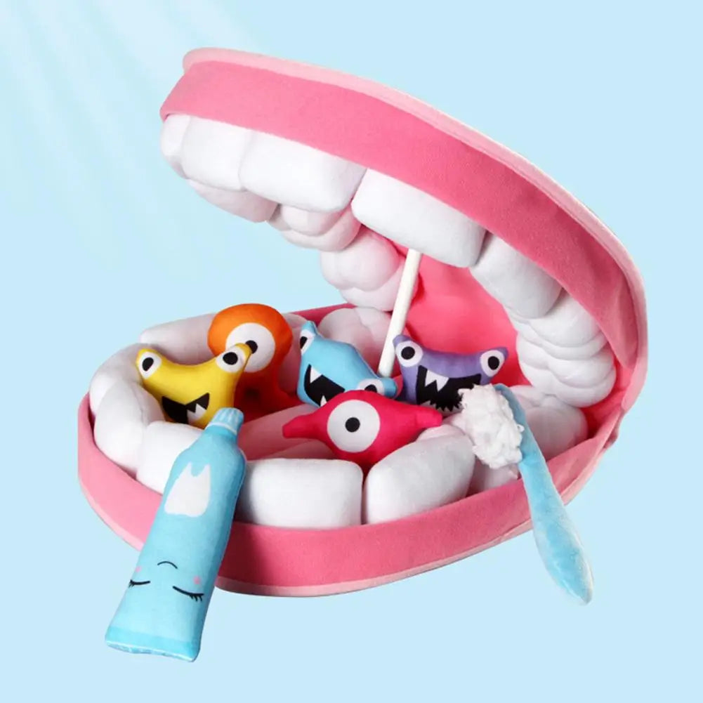 Dentist Toys for Preschool Educational Children Role Play Toys Teeth  Brushing Toys Cute Early Education Cartoon Tooth Brushin