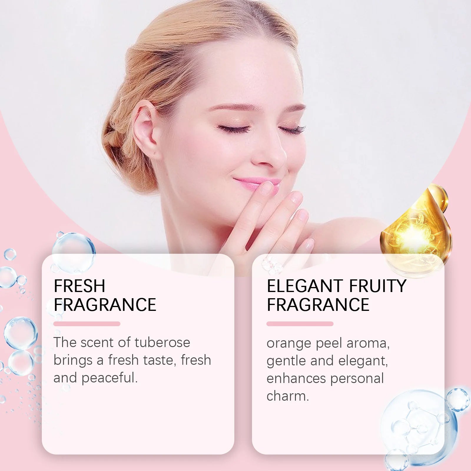 Women Fresh Soft Floral Perfume 50ml Long Lasting Gentle Romantic Fragrance Spray for Dating Wedding Daily Travel Gift