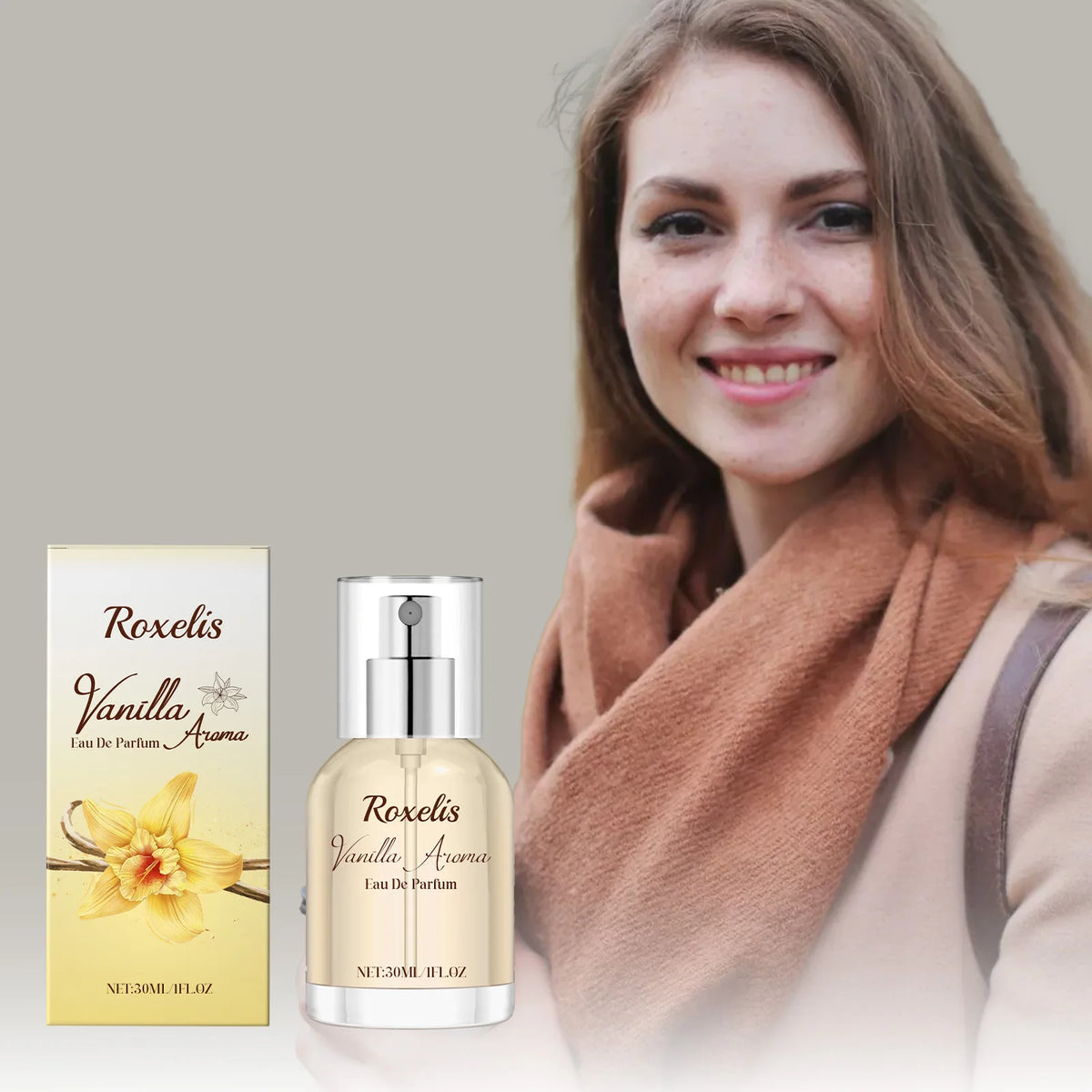 Women Warm Sweet Vanilla Eau De Parfum 30ml Mini Portable Long Lasting Gentle Fragrance for Dating Wedding Travel Gift