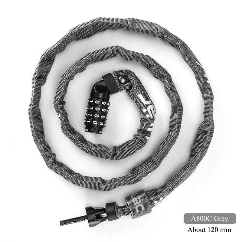 ULAC Cycling Bike Password Lock MTB Road Bike Chain Anti-theft Lock Ultra-light Portable Lock Bicycle Safety Stable Accessories