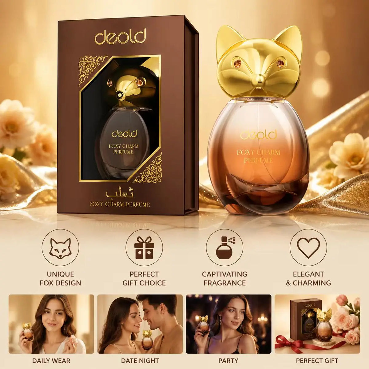 Deold In Stock OEM Custom Logo Wholesale 100ml Fox Spicy Gourmand Women EDP Perfume