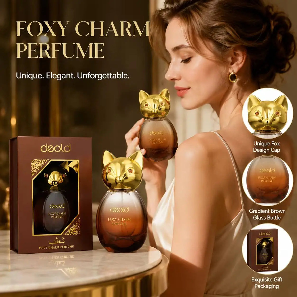 Deold In Stock OEM Custom Logo Wholesale 100ml Fox Spicy Gourmand Women EDP Perfume