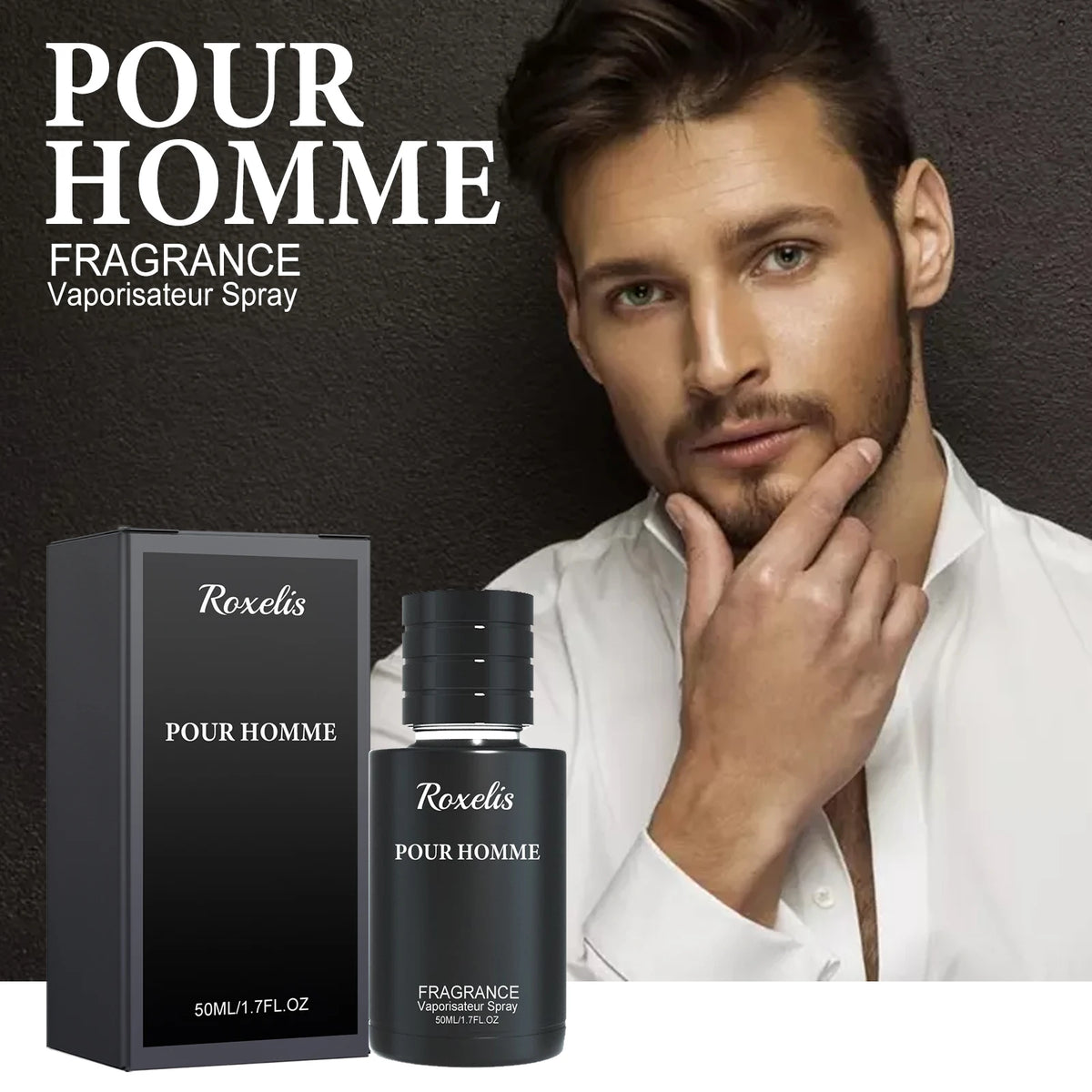Roxelis Men Perfume Long Lasting Fresh Fragrance Natural Scent Romantic Atmosphere Cologne Spray Personal Care Wholesale OEM ODM