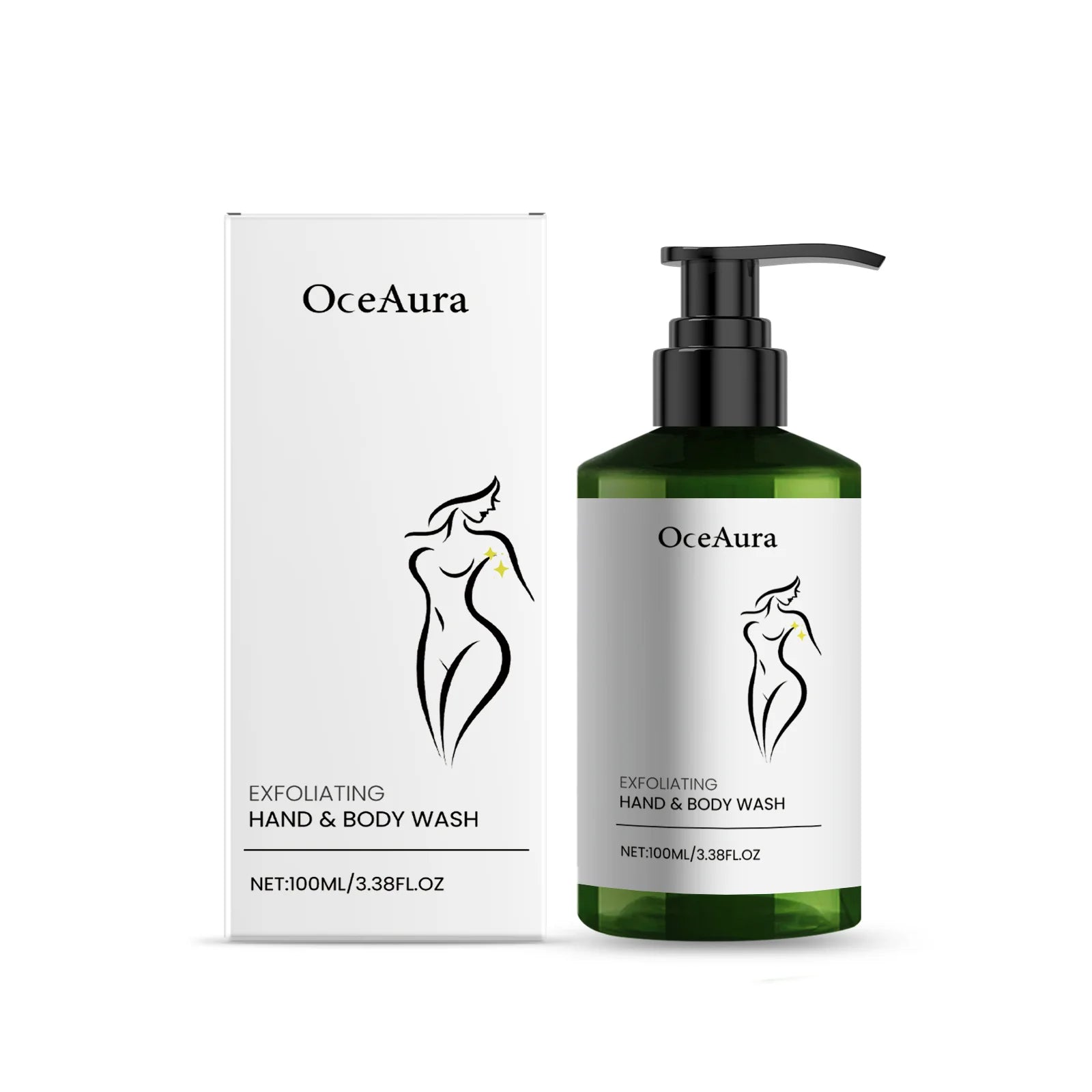 Gentle Exfoliating Hand and Body Wash 100ML Cleanses Hydrates Refreshes Moisturizes Tender Skin Care