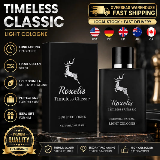 50ml Men Light Cologne Long Lasting Fresh Fragrance Perfume Spray Classic Gentleman Scent Overseas Warehouse