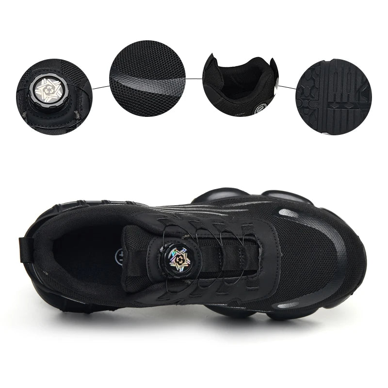Men Women Safety Work Shoes Steel Toe Cap Anti‑Puncture Anti‑Slip Breathable Lightweight Industrial Labor Protection Work Shoes Steel Toe Safety Work Shoes Anti‑Puncture Anti‑Slip Lightweight Breathable Industrial Wor