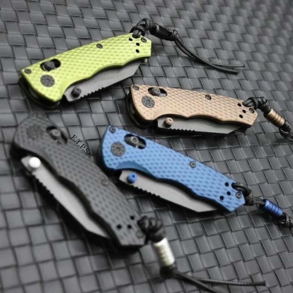 BM 290BK Full Immunity Folding Knife Wharncliffe Blade Outdoor Hunting Camping Fishing  EDC with Safety Lock Pocket Tools