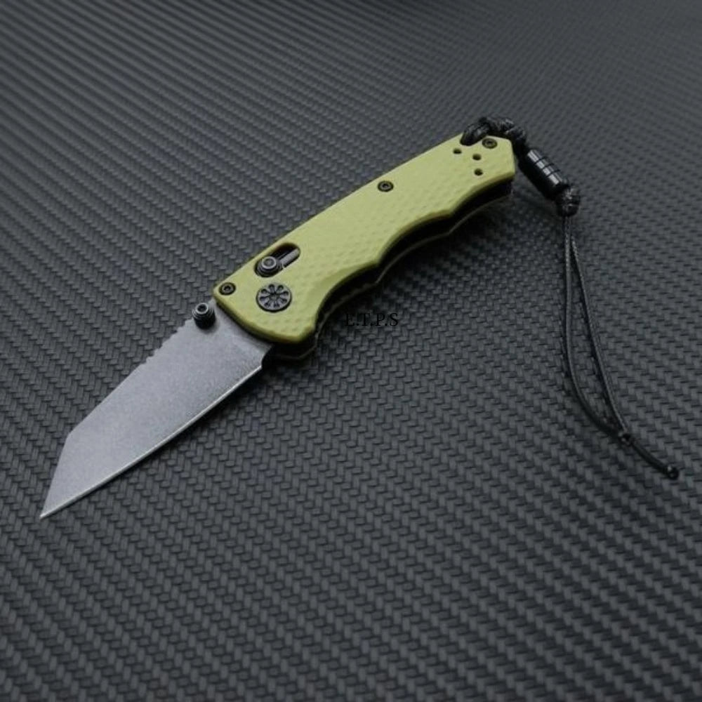 BM 290BK Full Immunity Folding Knife Wharncliffe Blade Outdoor Hunting Camping Fishing  EDC with Safety Lock Pocket Tools
