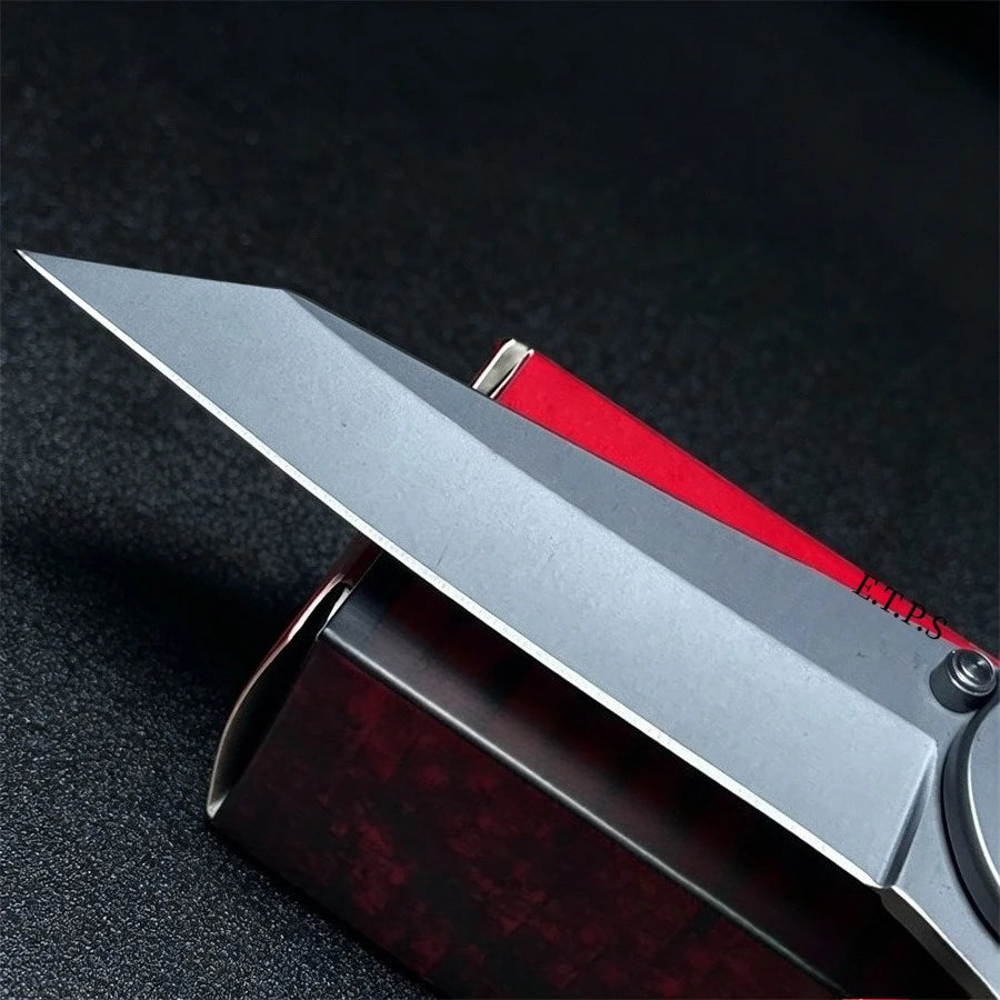 Ks1660 Ken Onion Leek Assisted Flipper Knife 3" Bead Blast Plain Blade Outdoor Camping Hunting Survival EDC Pocket Knife