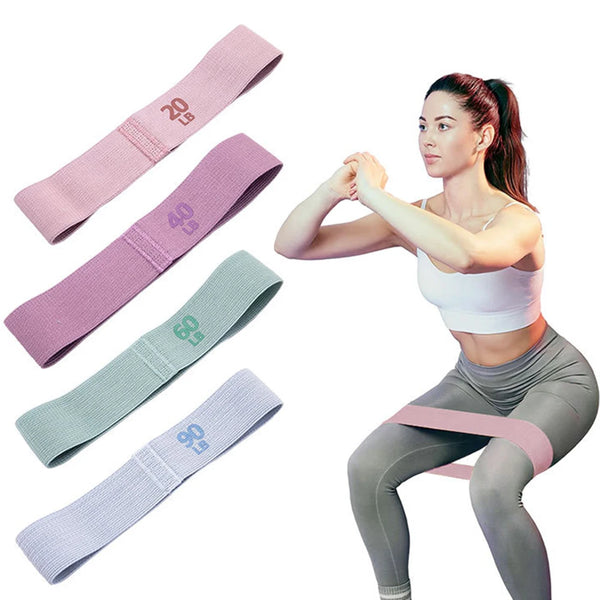 Hip Resistance Bands Anti-Slip Stretch Fitness Strips Portable Glute Thigh Elastic Bands Yoga Gym Equipment