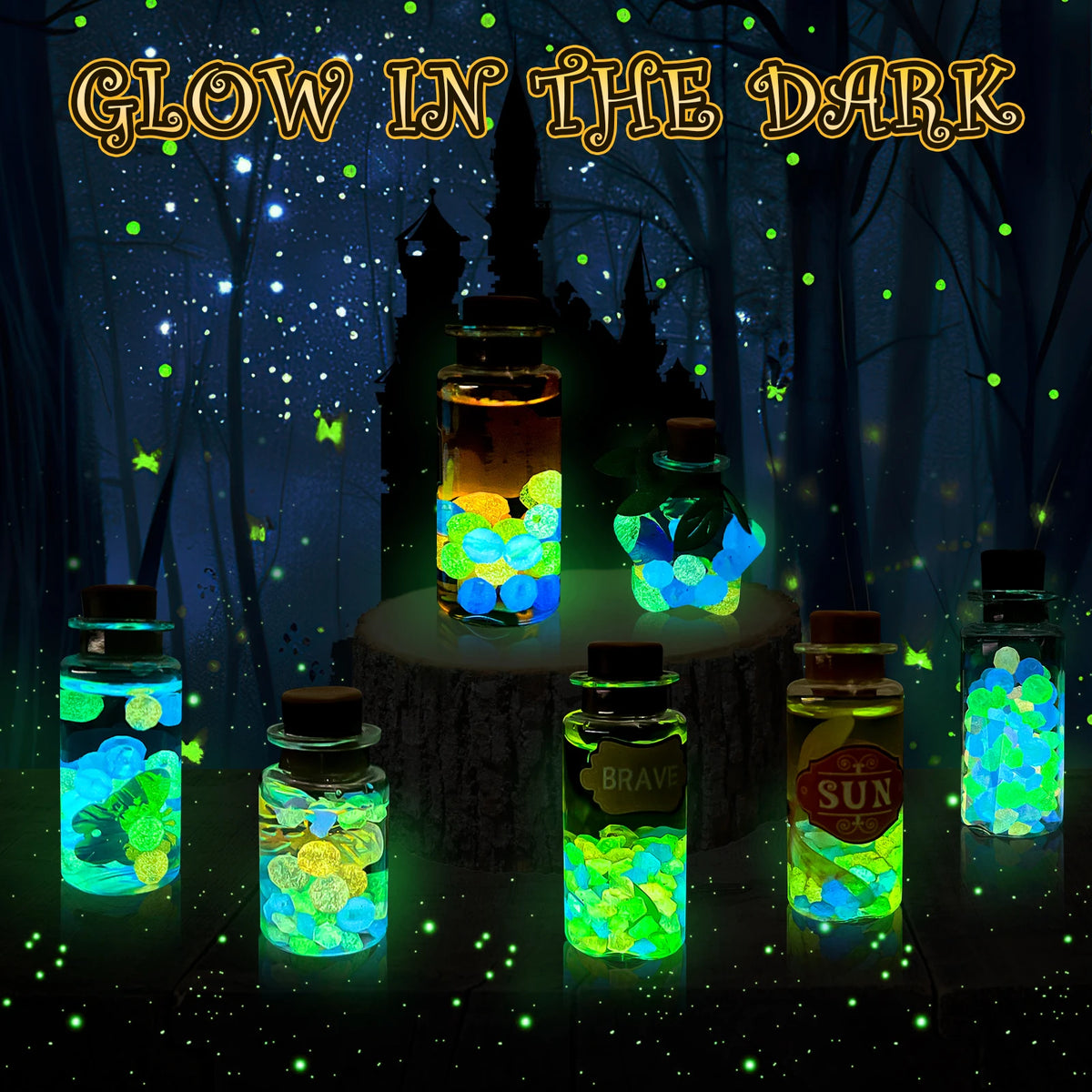 Fairy Magic Potions Kit Kids DIY Witch Glowing Spell Potion DIY Handmade Toys Science Experiments Kids Craft Kit Educational Toy