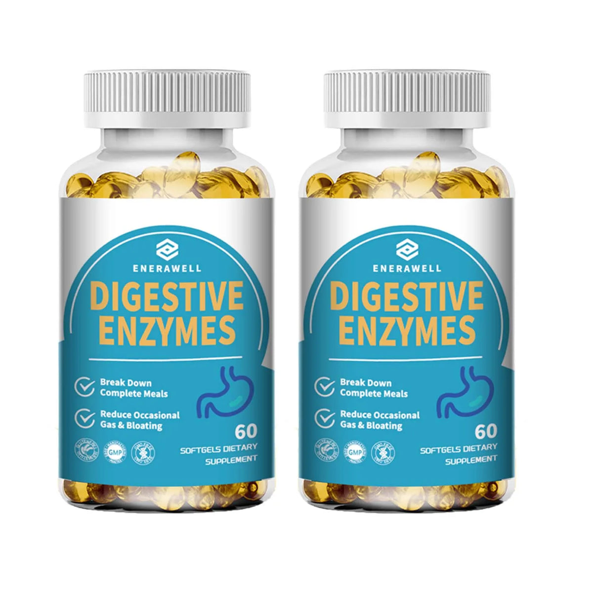 Digestive Enzymes Supplement - Digestion and Intestinal Health for Adults Men and Women, Promotes Nutrient Absorption