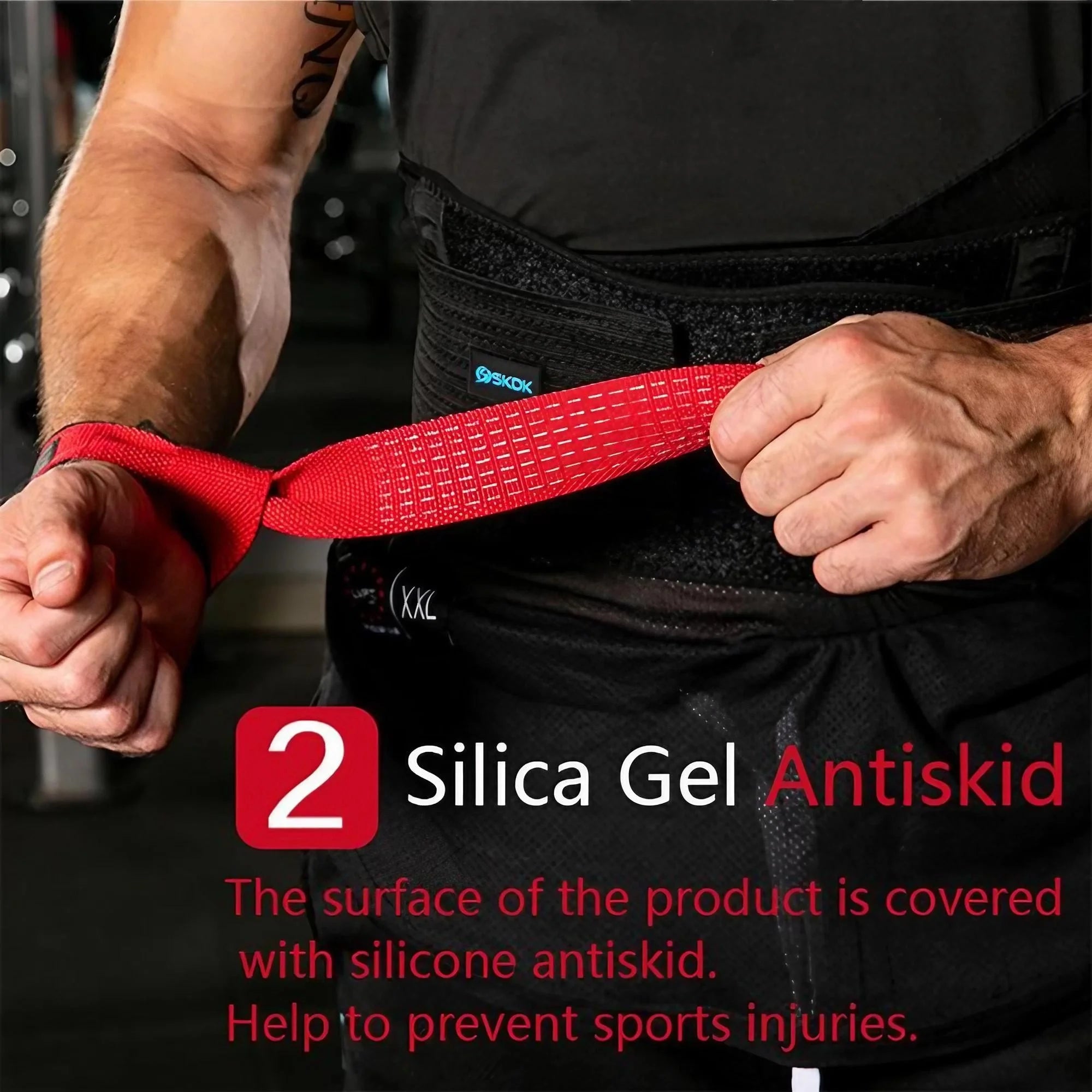 Heavy Duty Cotton Wrist Lifting Straps for Deadlift and Weightlifting Gym Fitness Neoprene Padded Cushioned Anti Slip Pull Grips Band Wrist Wraps Support for Powerlifting Bodybuilding Strength Training Workouts Men Women