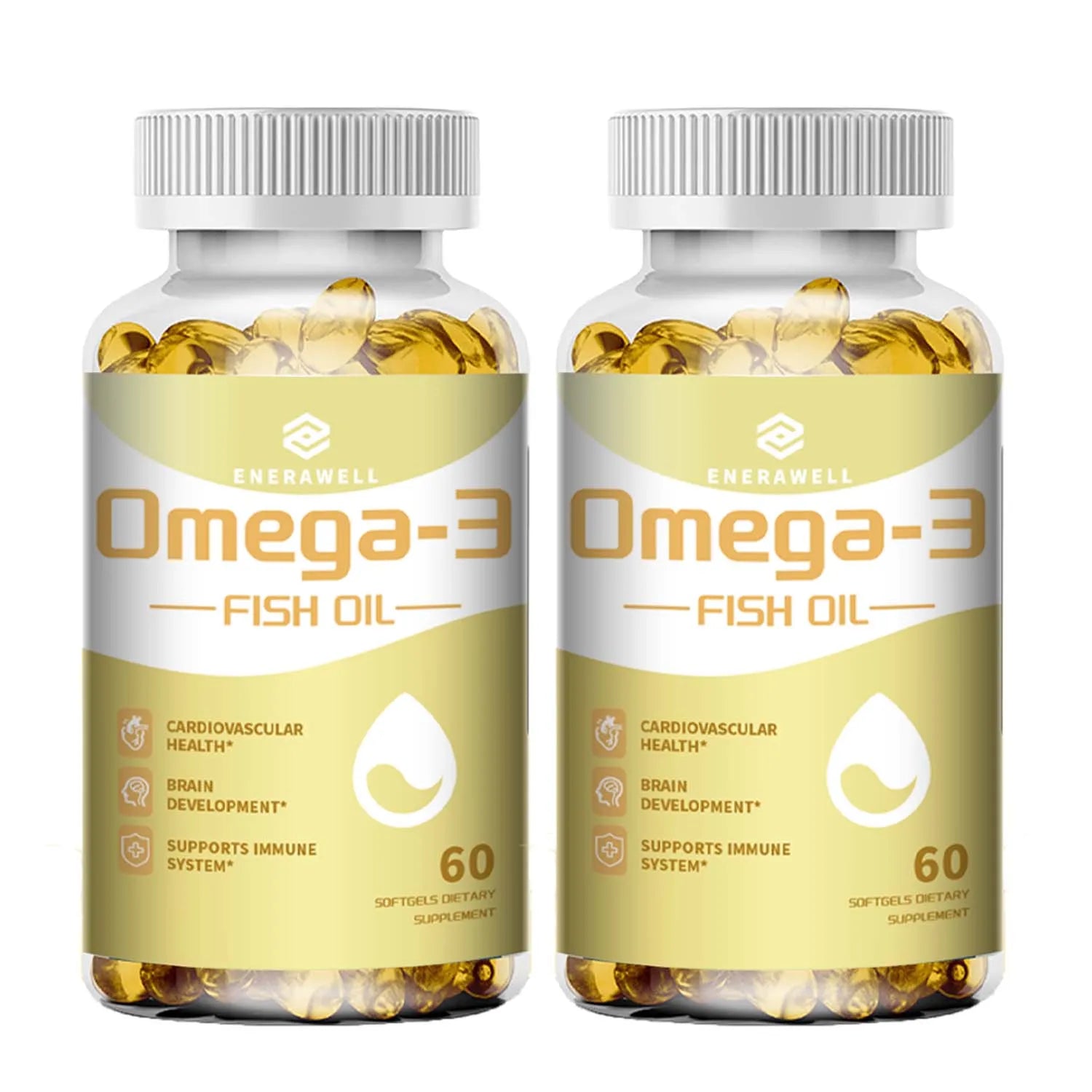 Omega 3 Fish Oil - Rich in EPA+DHA, Supports Joint, Brain and Eye Health, Enhances Immune Function, and Antioxidant