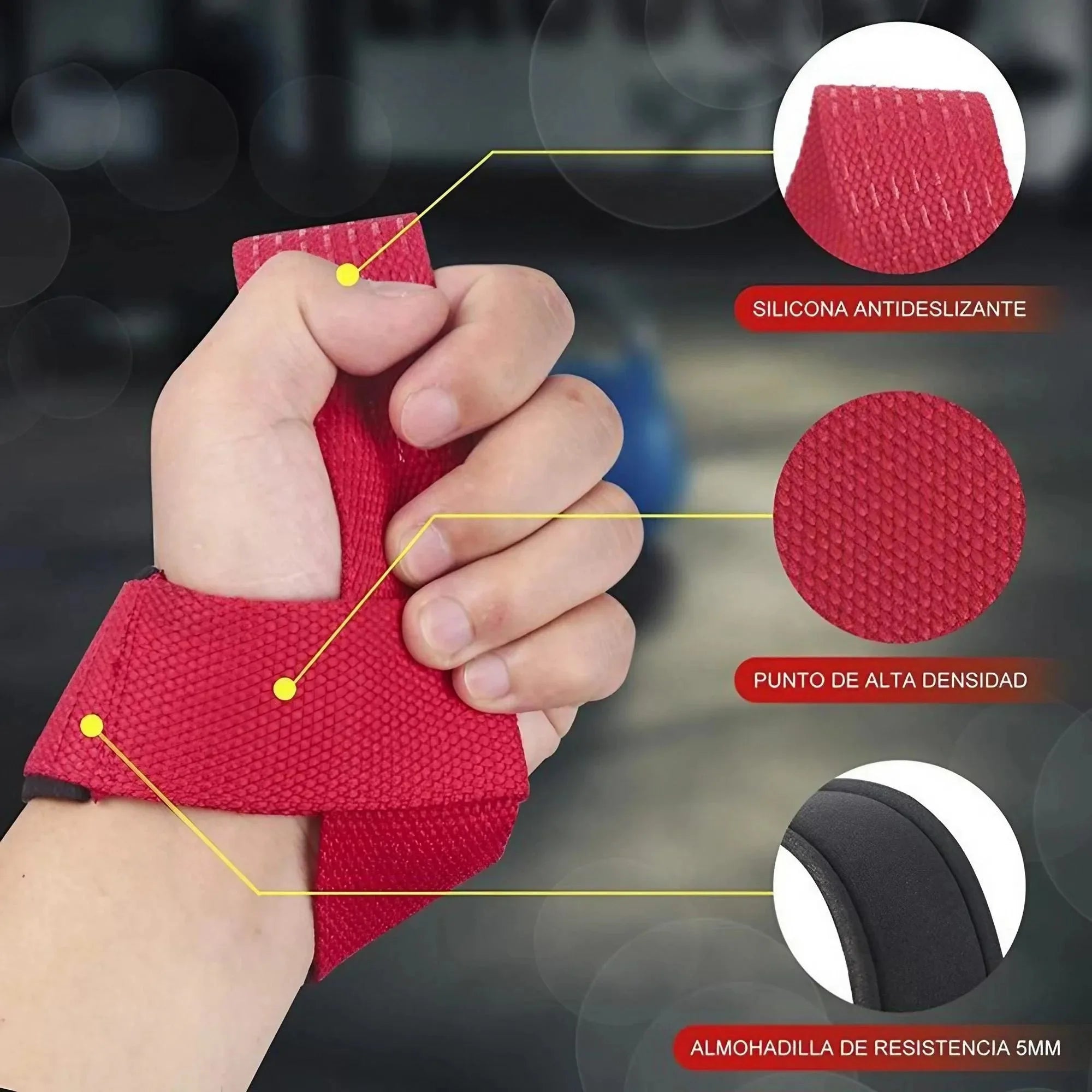 Heavy Duty Cotton Wrist Lifting Straps for Deadlift and Weightlifting Gym Fitness Neoprene Padded Cushioned Anti Slip Pull Grips Band Wrist Wraps Support for Powerlifting Bodybuilding Strength Training Workouts Men Women