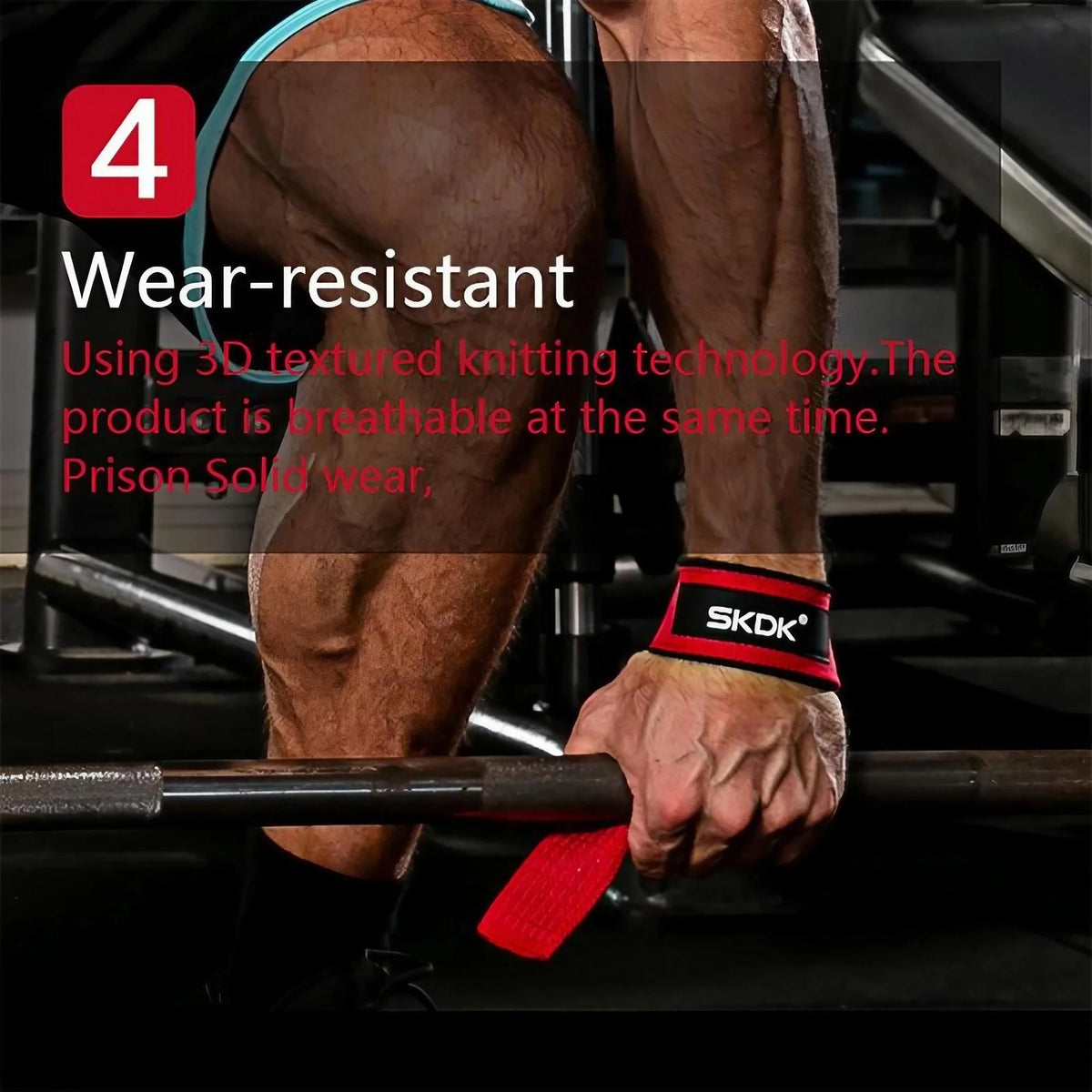 Heavy Duty Cotton Wrist Lifting Straps for Deadlift and Weightlifting Gym Fitness Neoprene Padded Cushioned Anti Slip Pull Grips Band Wrist Wraps Support for Powerlifting Bodybuilding Strength Training Workouts Men Women