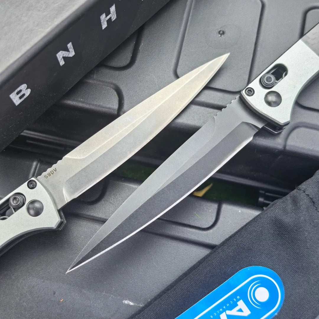 BM 4170 Custom Folding Knife, CPM-S90V Coated Blade, T6061 Aluminum & Carbon Fiber Handle, AXIS Lock Tactical Outdoor Pocket Knife, USA Stock Fast Delivery