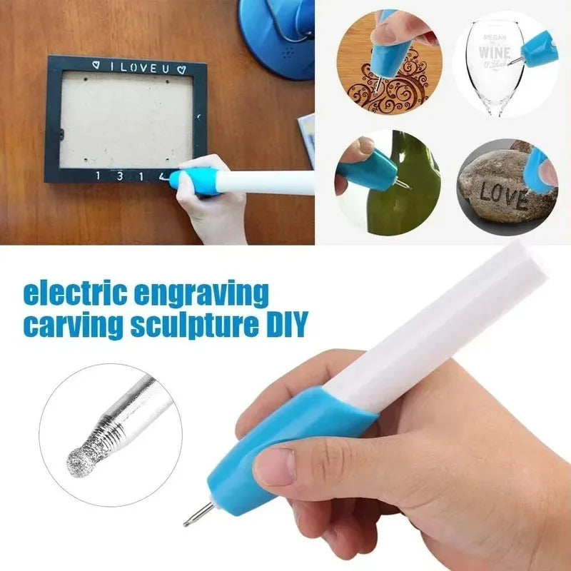 Mini Wireless Engraving Pen for Crafts And DIY Personalized Name Writing Tool Portable Engraver for Home And Garden