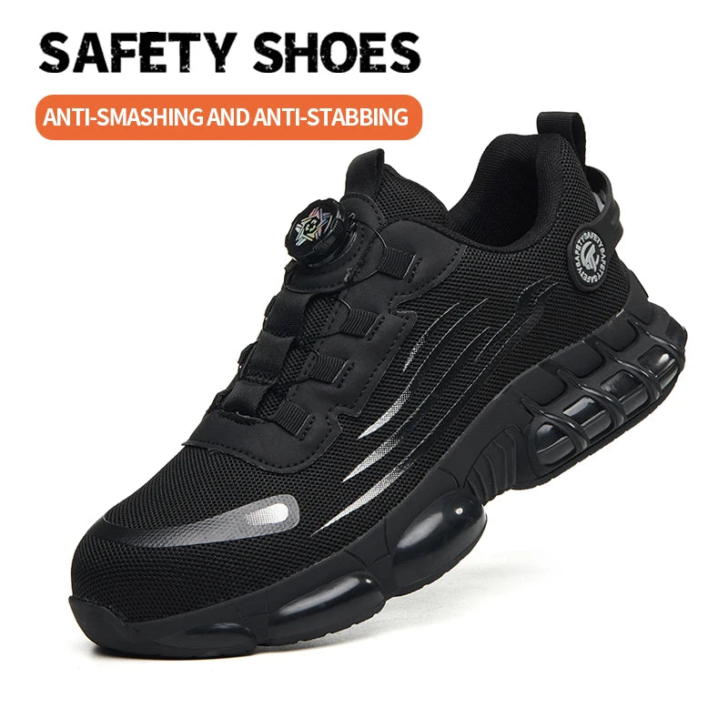 Men Women Safety Work Shoes Steel Toe Cap Anti‑Puncture Anti‑Slip Breathable Lightweight Industrial Labor Protection Work Shoes Steel Toe Safety Work Shoes Anti‑Puncture Anti‑Slip Lightweight Breathable Industrial Wor