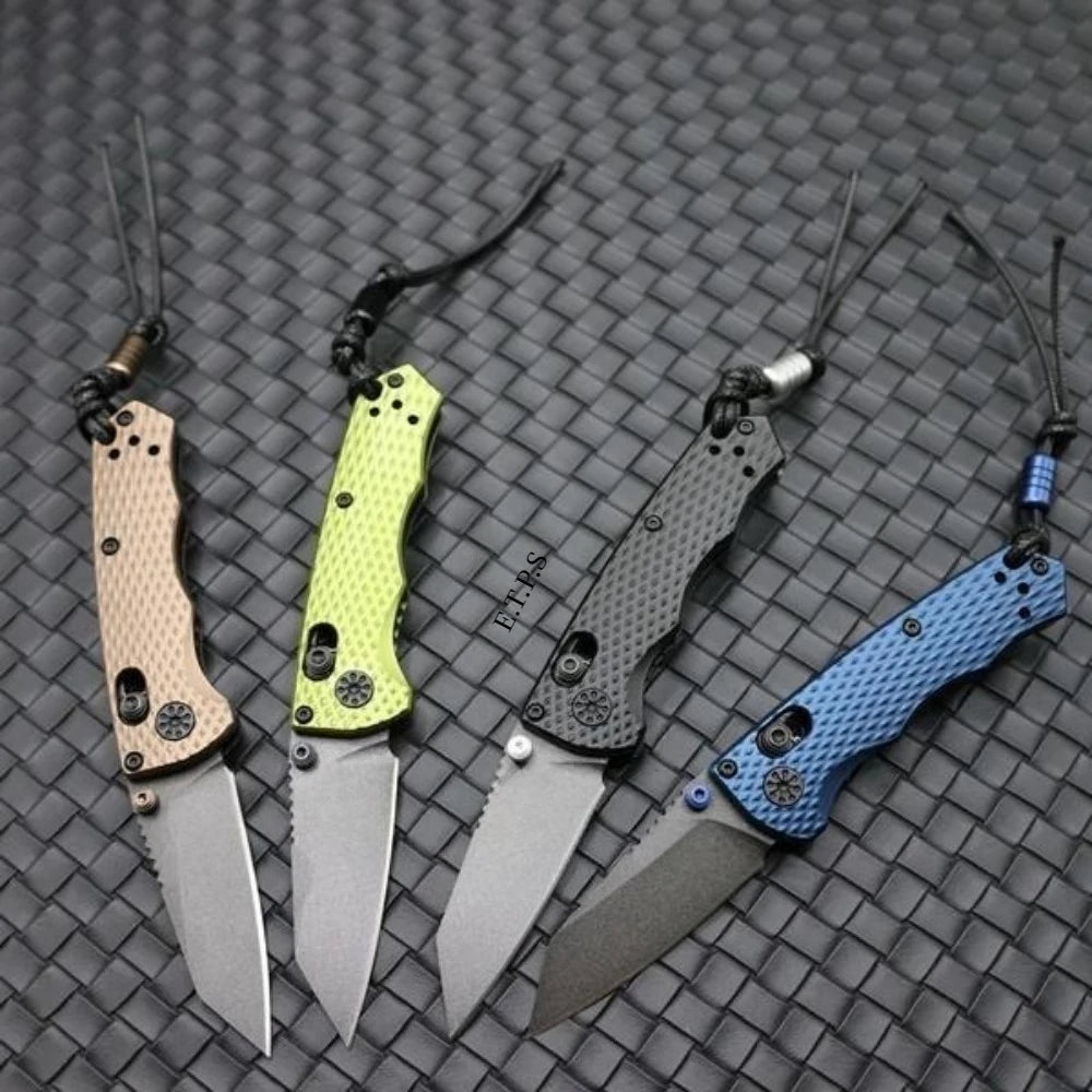 BM 290BK Full Immunity Folding Knife Wharncliffe Blade Outdoor Hunting Camping Fishing  EDC with Safety Lock Pocket Tools
