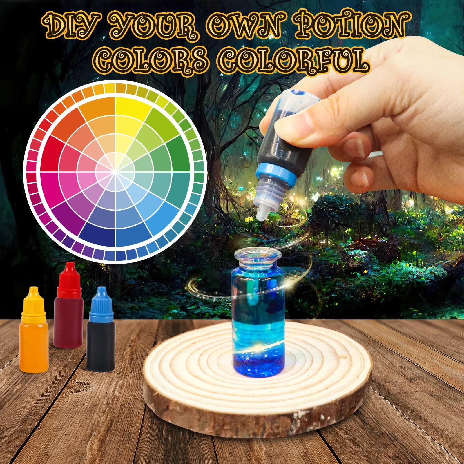 Fairy Magic Potions Kit Kids DIY Witch Glowing Spell Potion DIY Handmade Toys Science Experiments Kids Craft Kit Educational Toy