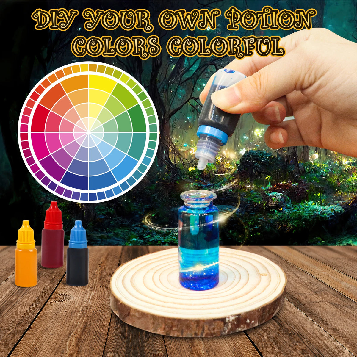 Fairy Magic Potions Kit Kids DIY Witch Glowing Spell Potion DIY Handmade Toys Science Experiments Kids Craft Kit Educational Toy