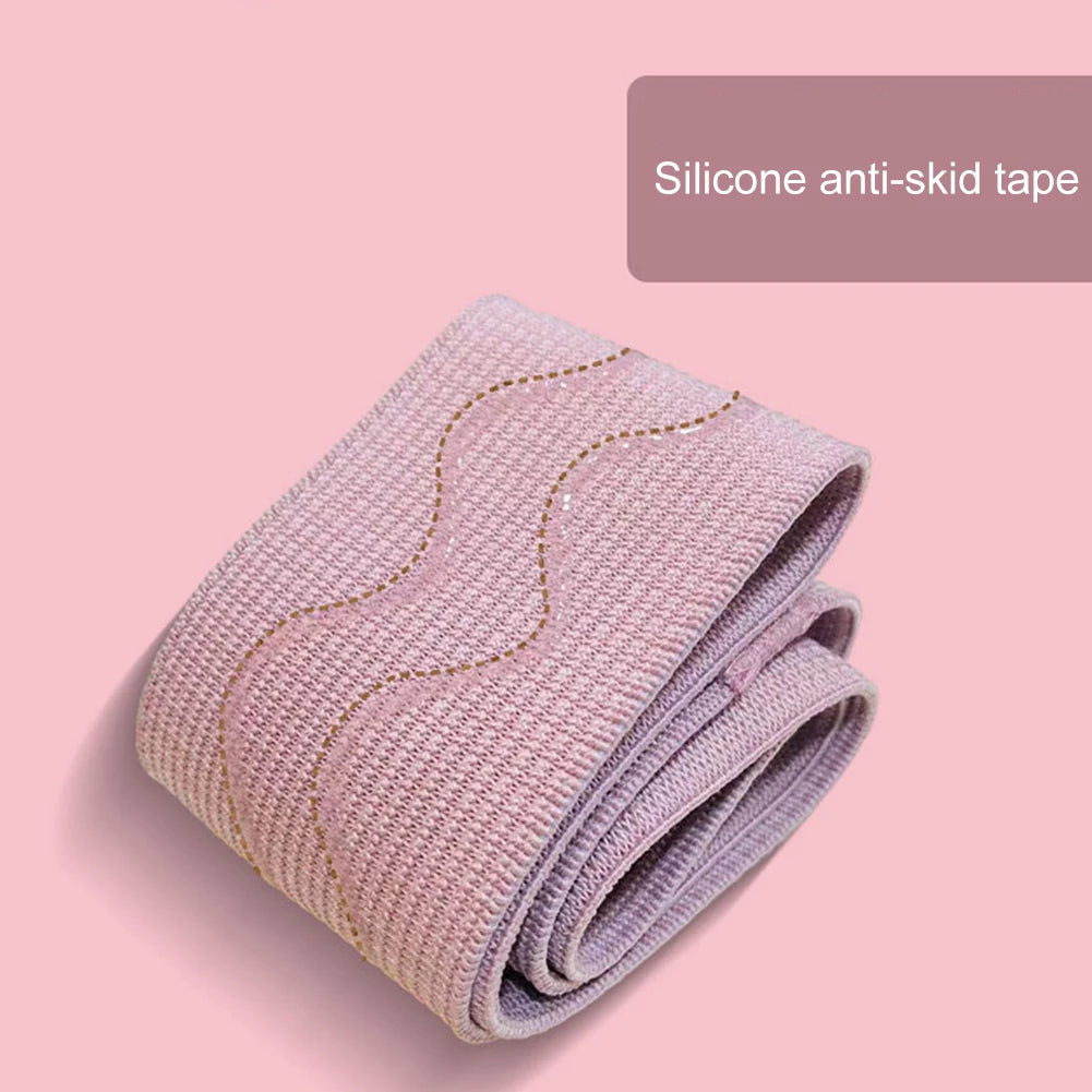 Hip Resistance Bands Anti-Slip Stretch Fitness Strips Portable Glute Thigh Elastic Bands Yoga Gym Equipment