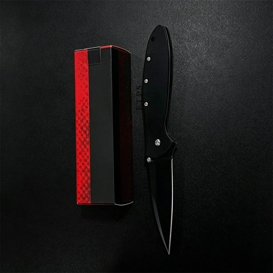 Ks1660 Ken Onion Leek Assisted Flipper Knife 3" Bead Blast Plain Blade Outdoor Camping Hunting Survival EDC Pocket Knife