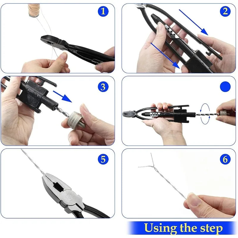 6/9 Inch Safety Wire Pliers with 50ft Safety Wire Heavy Duty Wire Twisting Tool for Aircraft Hinery Vehicles, Preventing Hardware Loosening, Safety Wire Twisting, Heavy Duty Pliers, Durable Build Quality, Reliable Performance
