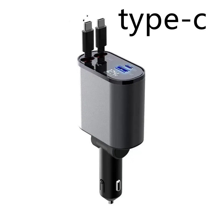 Metal Car Charger – 100W Super Fast USB-C Adapter
