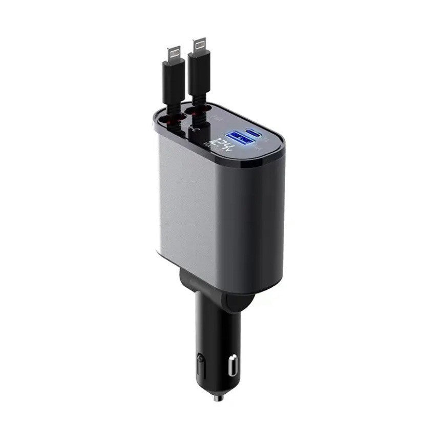Metal Car Charger – 100W Super Fast USB-C Adapter