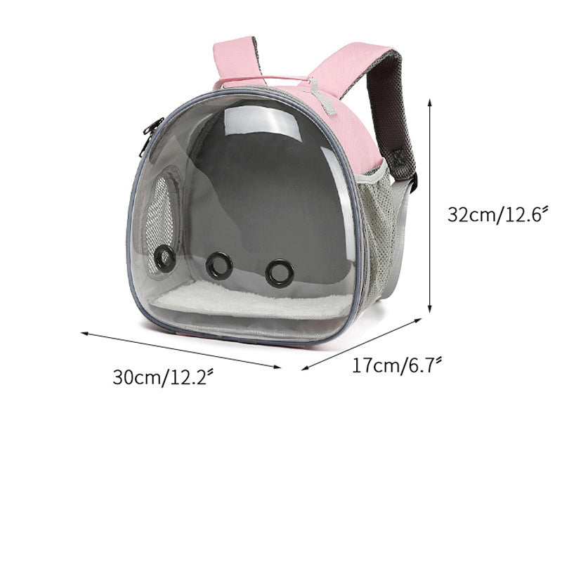 Transparent Hamster & Small Pet Backpack